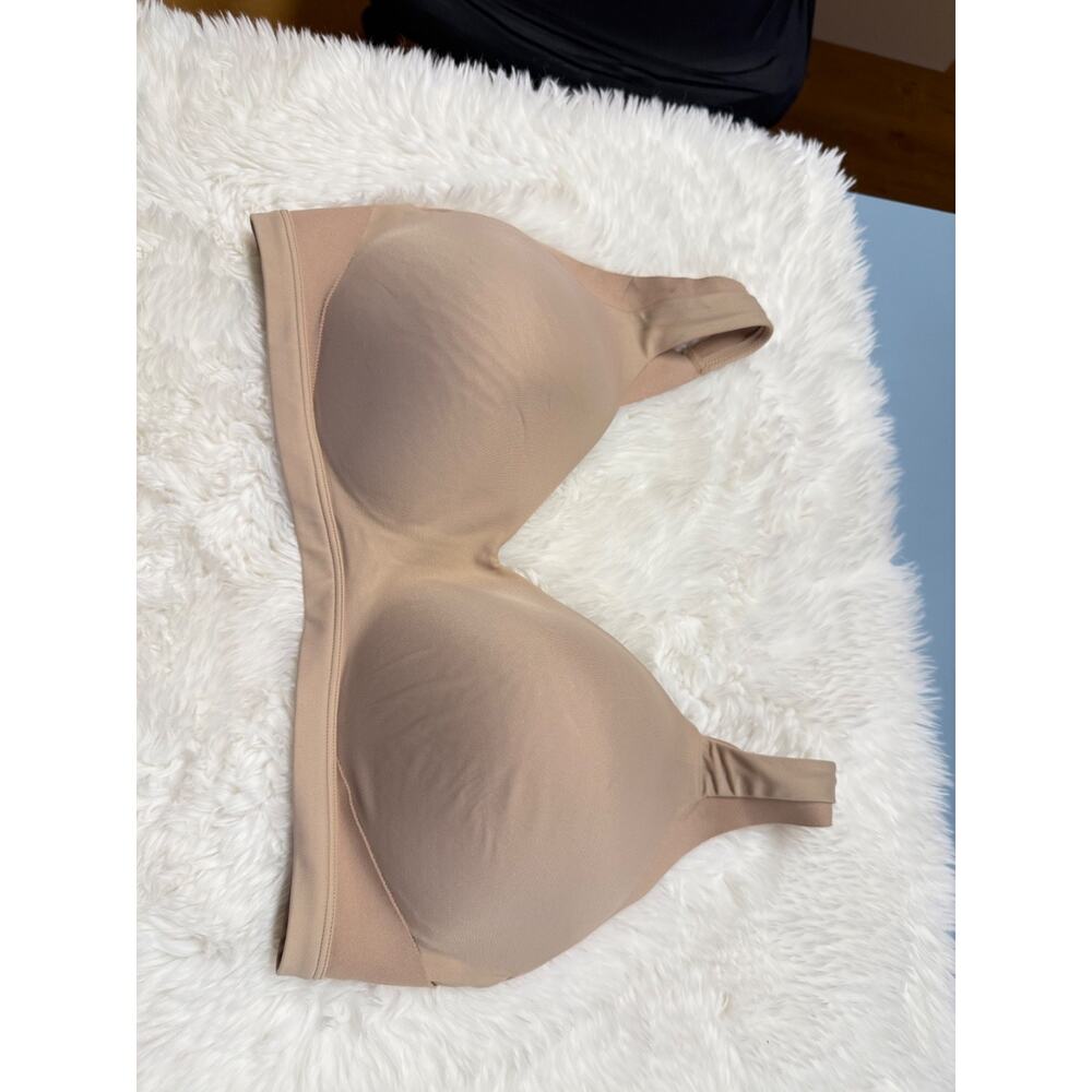Warner's No Side Effects Underarm Back-Smoothing Wireless Light Lined Bra XL - Picture 8 of 8